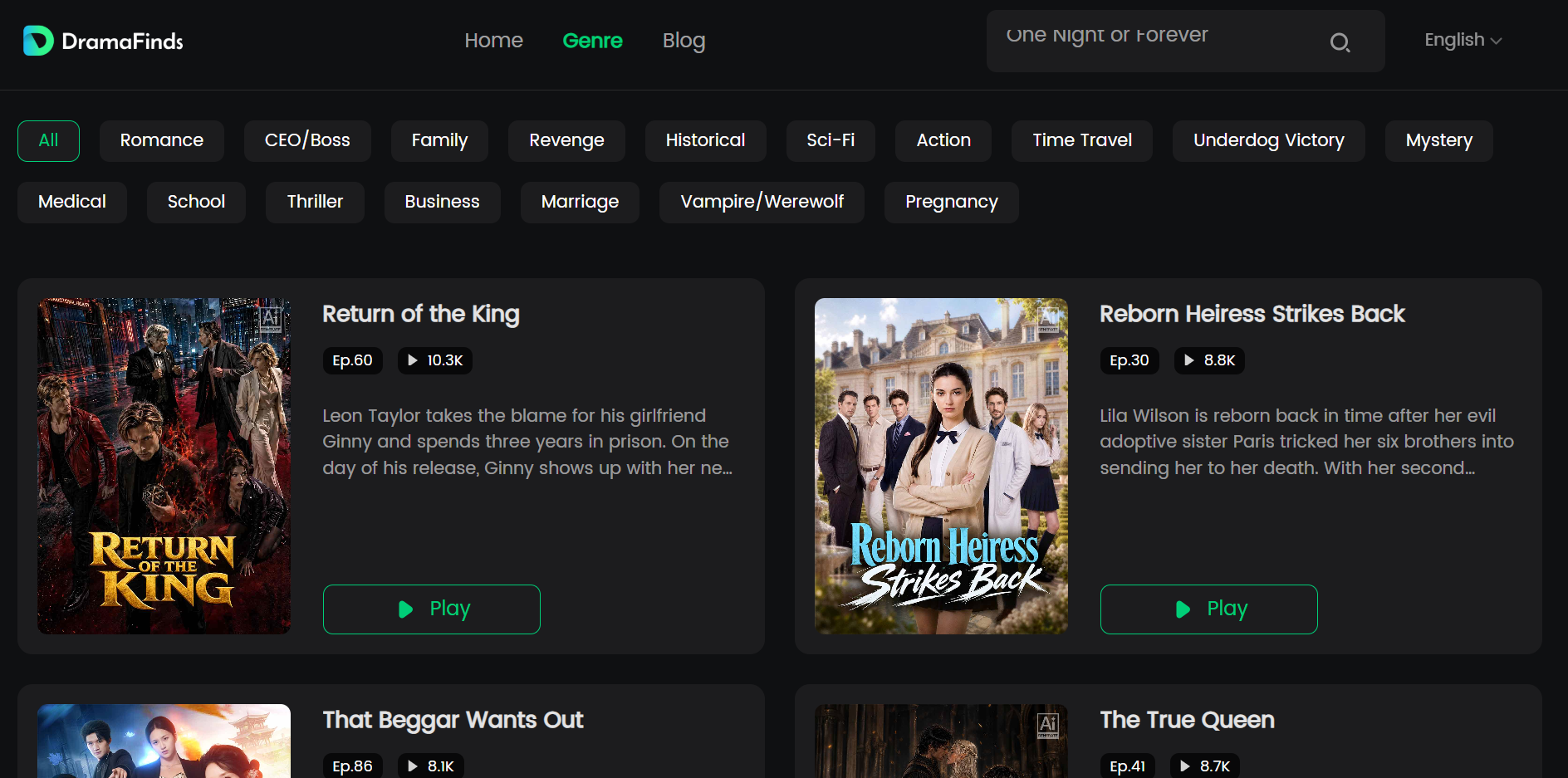 dramafinds web
